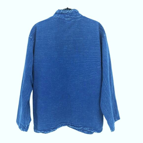 Sea Breeze of California Lightweight Jacket Sz S Vtg 90s Y2K Oversized Lagenlook - Picture 5 of 5